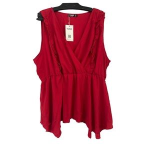 YOINS red blouse 3XL